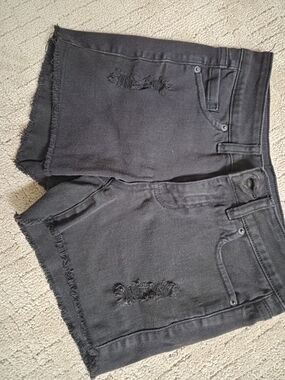 O'Neill Black Denim Cutoff Shorts